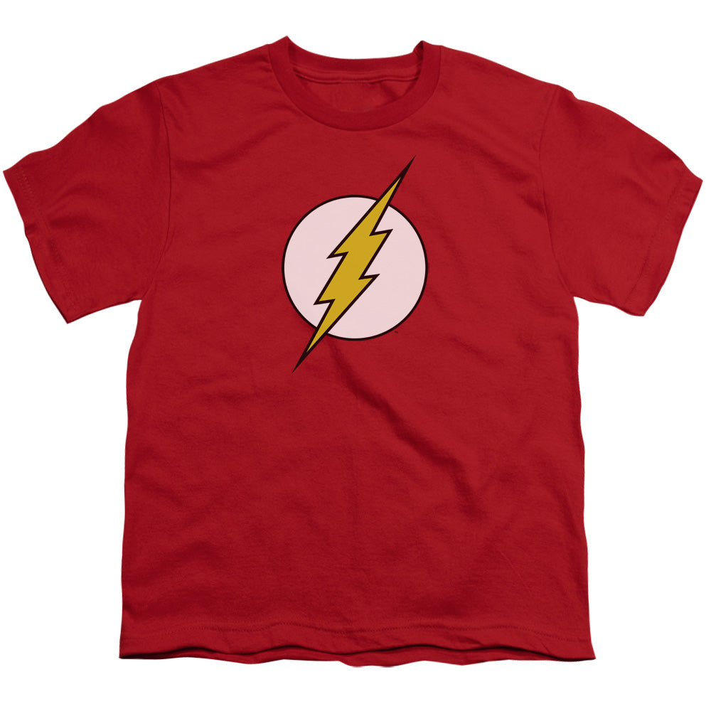 DC Comics Flash Flash Logo Kids Youth T Shirt Red