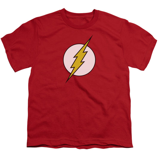 DC Comics Flash Flash Logo Kids Youth T Shirt Red