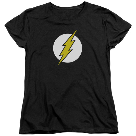 DC Comics Flash Flash Logo Womens T Shirt Black