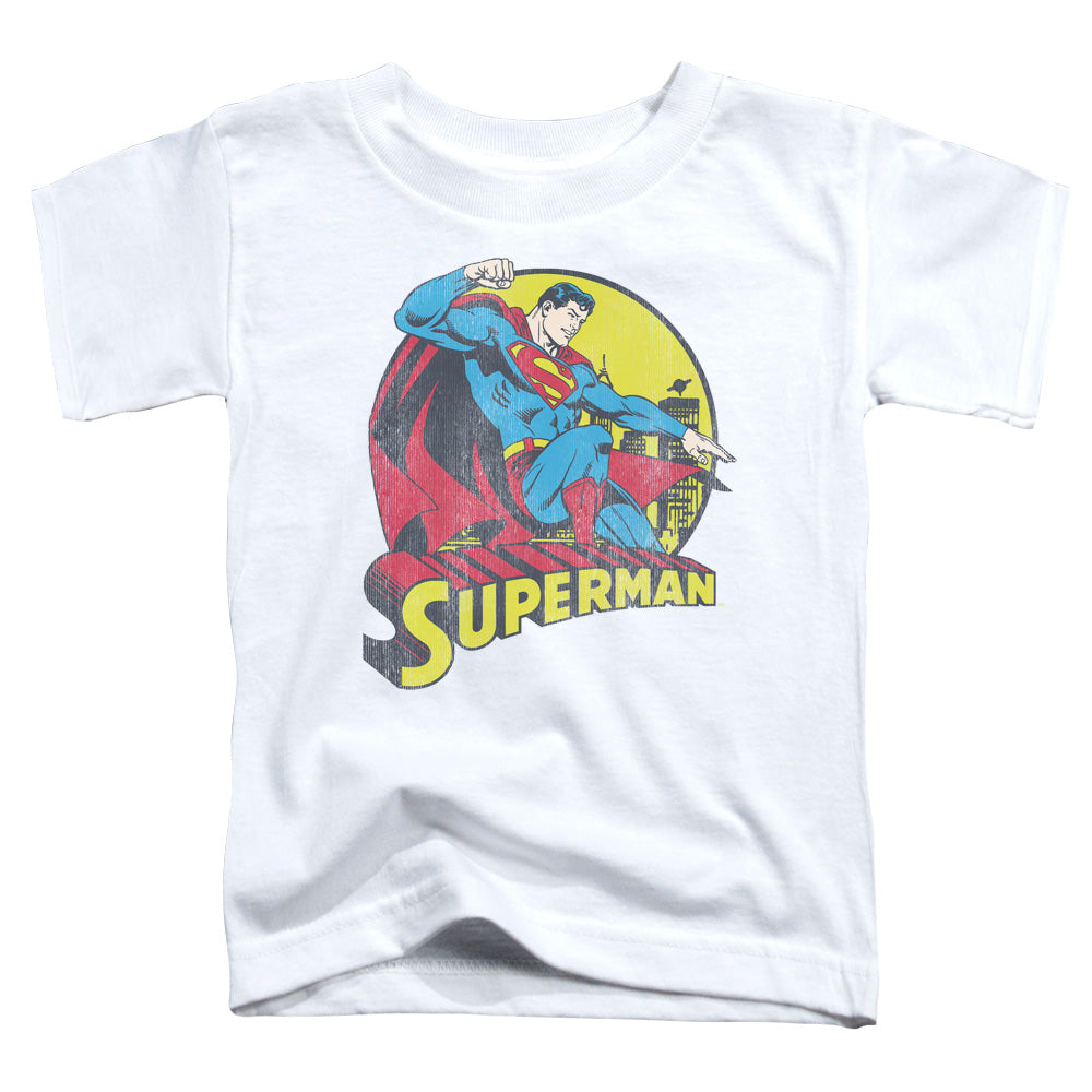 DC Comics Big Blue Toddler Kids Youth T Shirt White