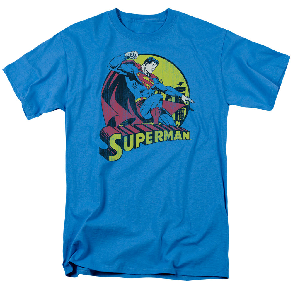 DC Comics Superman Mens T Shirt Turquoise