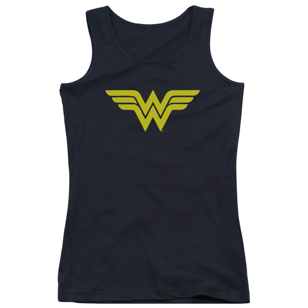 DC Comics Wonder Woman Logo Womens Tank Top Shirt Black