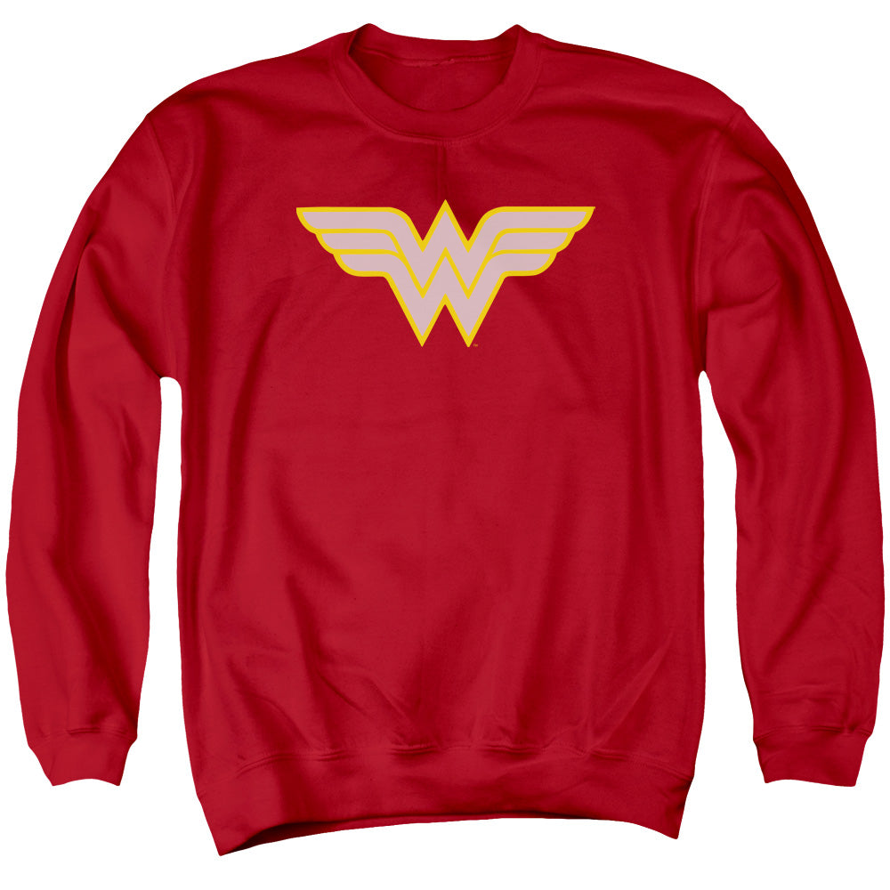 DC Comics Ww Logo Mens Crewneck Sweatshirt Red