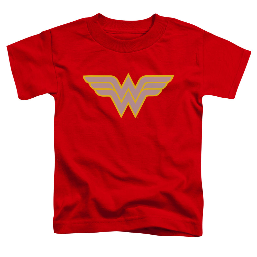 DC Comics Ww Logo Toddler Kids Youth T Shirt Red