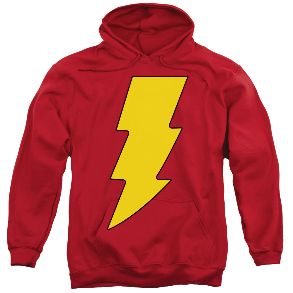 DC Comics Shazam Logo Mens Hoodie Red