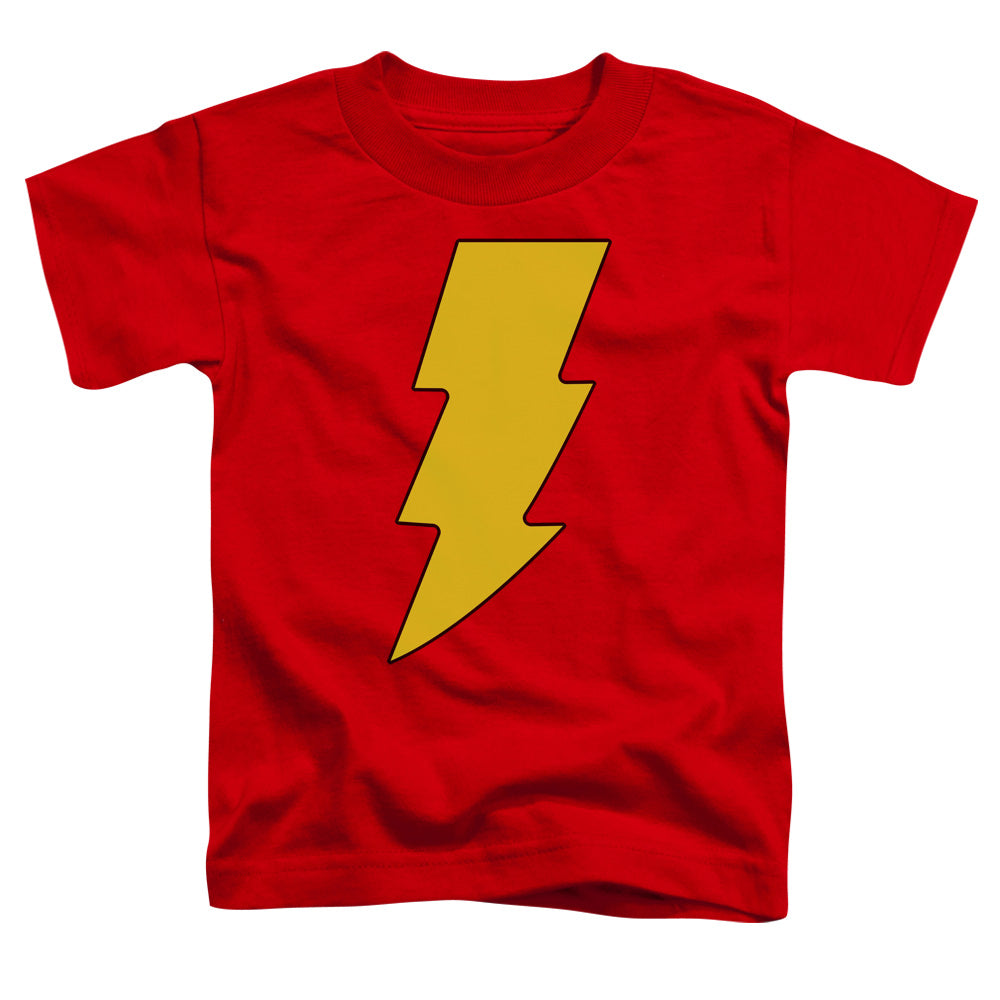 DC Comics Shazam Logo Toddler Kids Youth T Shirt Red