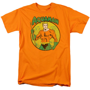 DC Comics Aquaman Mens T Shirt Orange
