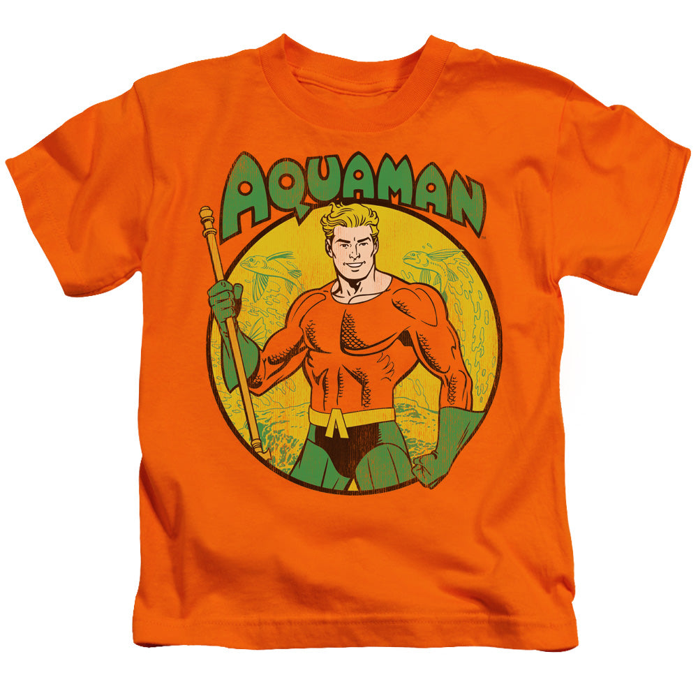 DC Comics Aquaman Juvenile Kids Youth T Shirt Orange 