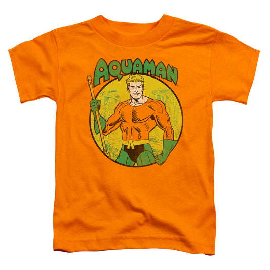 DC Comics Aquaman Toddler Kids Youth T Shirt Orange