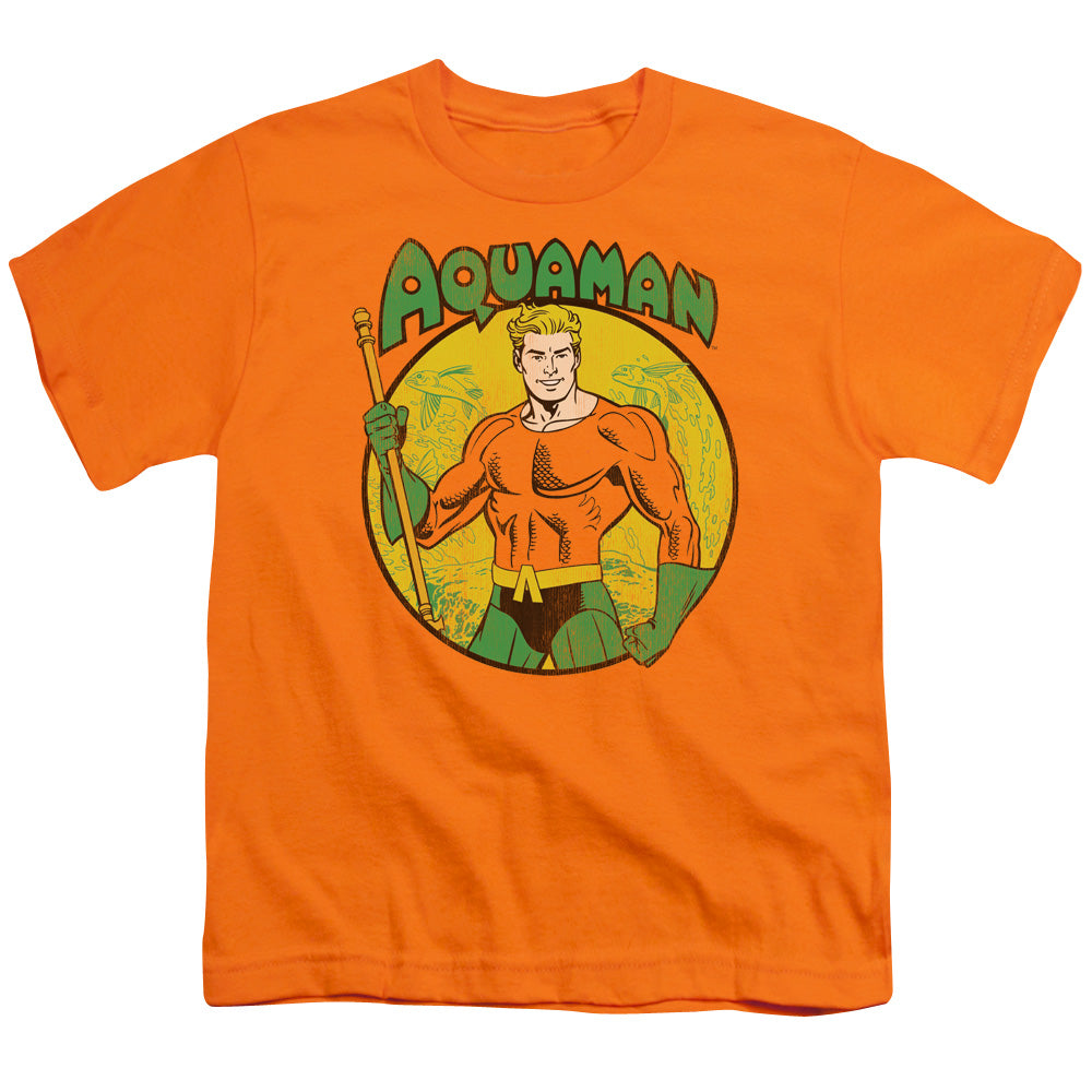 DC Comics Aquaman Kids Youth T Shirt Orange