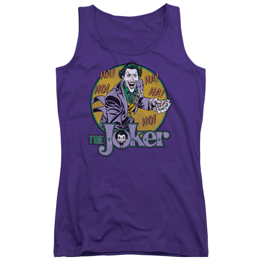 DC Comics the Joker Womens Tank Top Shirt Purple