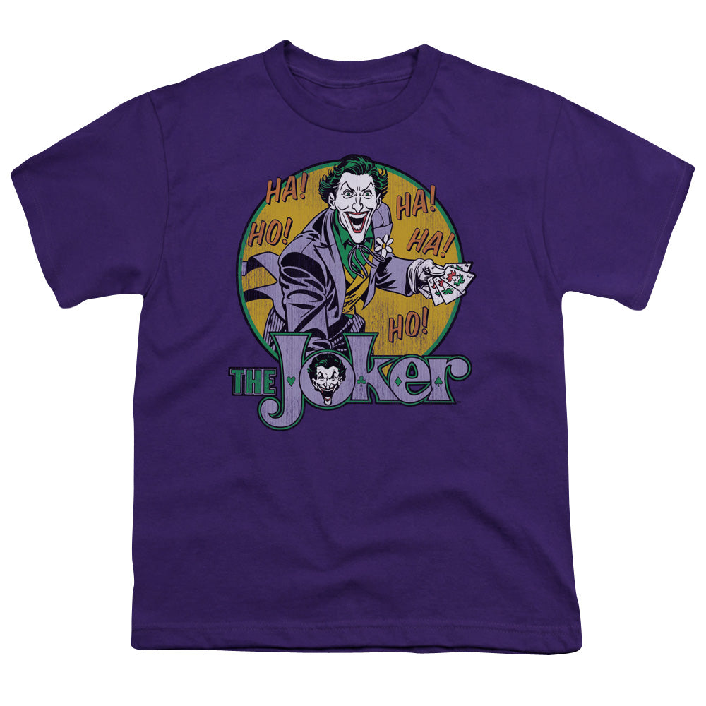 DC Comics the Joker Kids Youth T Shirt Purple