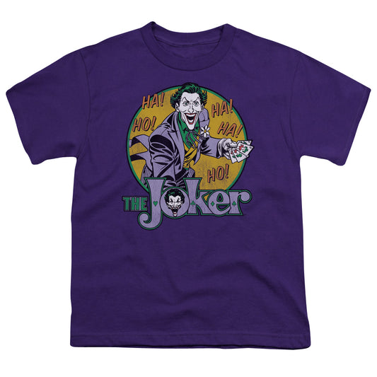 DC Comics the Joker Kids Youth T Shirt Purple