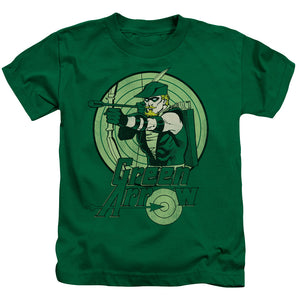 DC Comics Green Arrow Juvenile Kids Youth T Shirt Kelly Green 