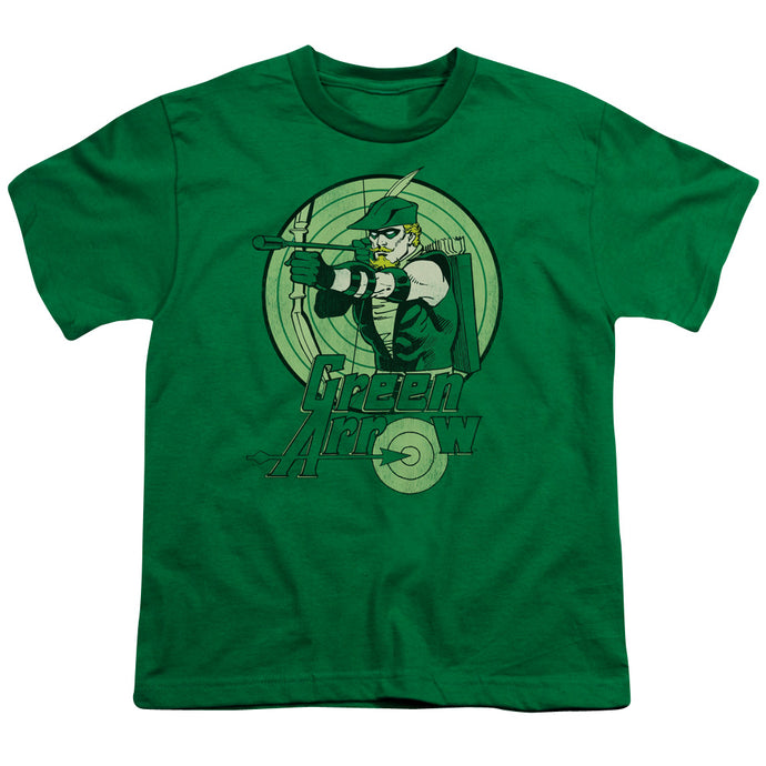 DC Comics Green Arrow Kids Youth T Shirt Kelly Green