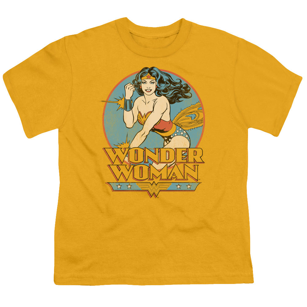DC Comics Wonder Woman Kids Youth T Shirt Gold