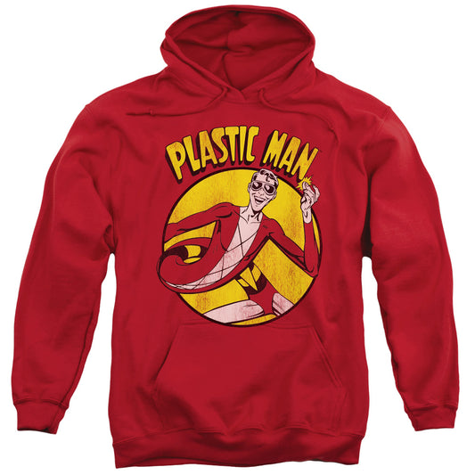 DC Comics Plastic Man Mens Hoodie Red