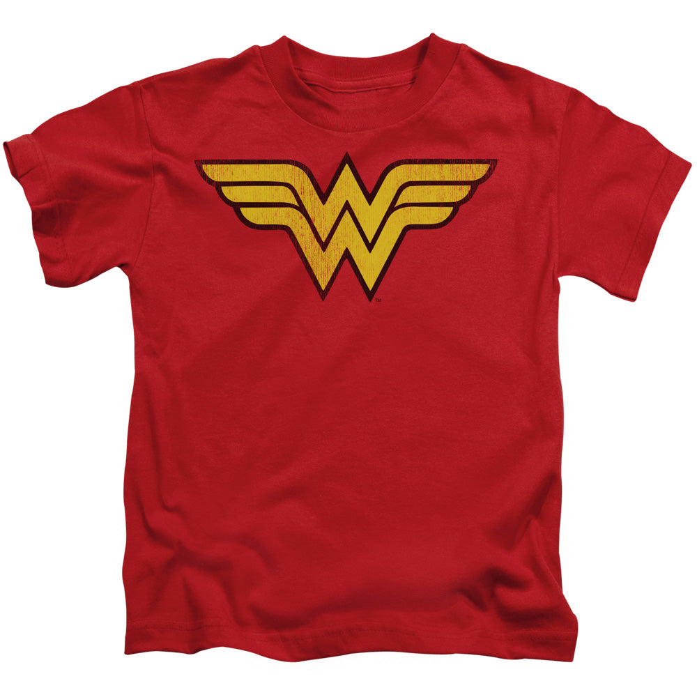 DC Comics Wonder Woman Logo Dist Juvenile Kids Youth T Shirt Red 