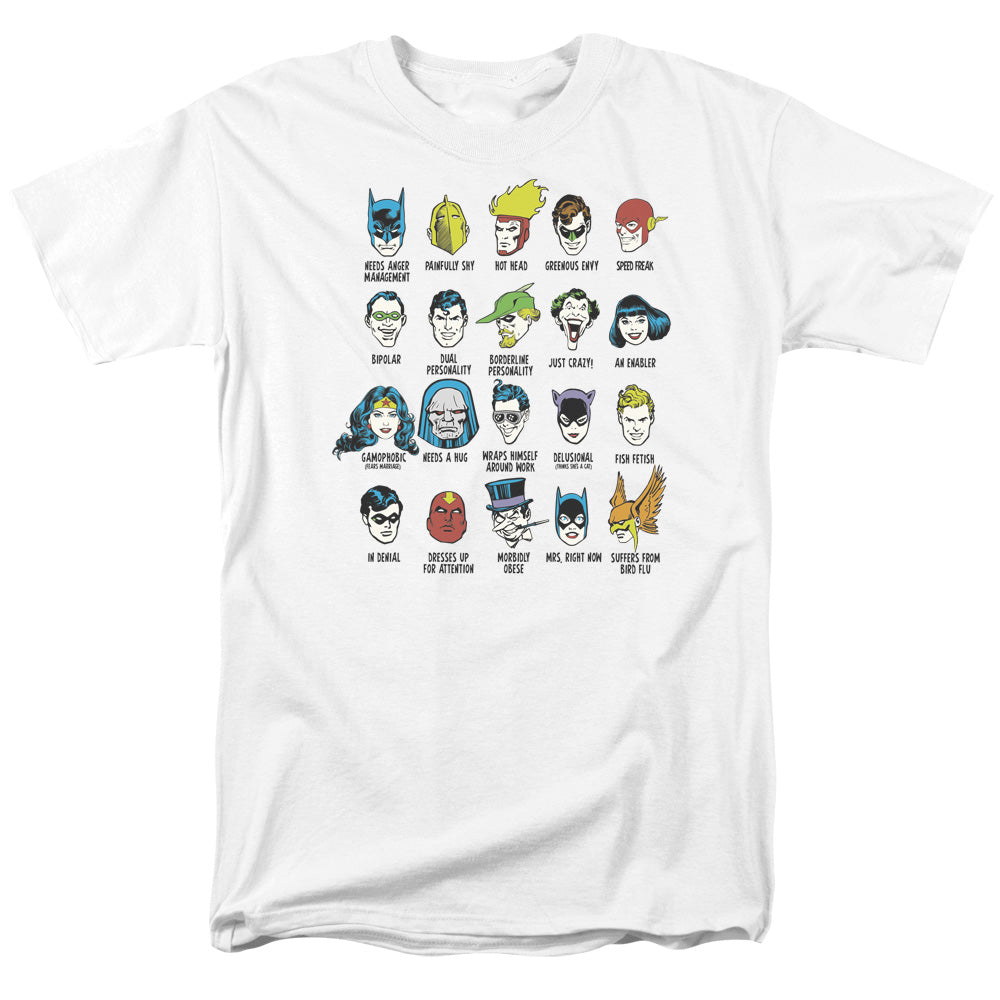DC Comics Superhero Issues Mens T Shirt White