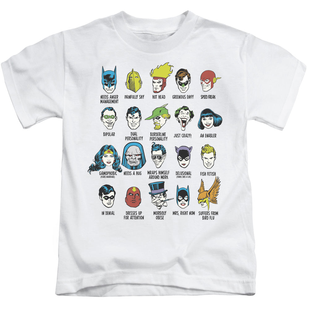 DC Comics Superhero Issues Juvenile Kids Youth T Shirt White 