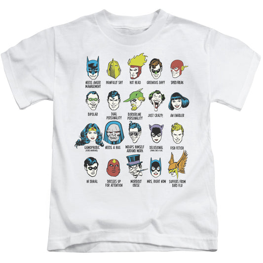 DC Comics Superhero Issues Juvenile Kids Youth T Shirt White 