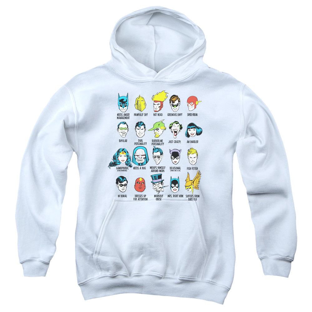 DC Comics Superhero Issues Kids Youth Hoodie White
