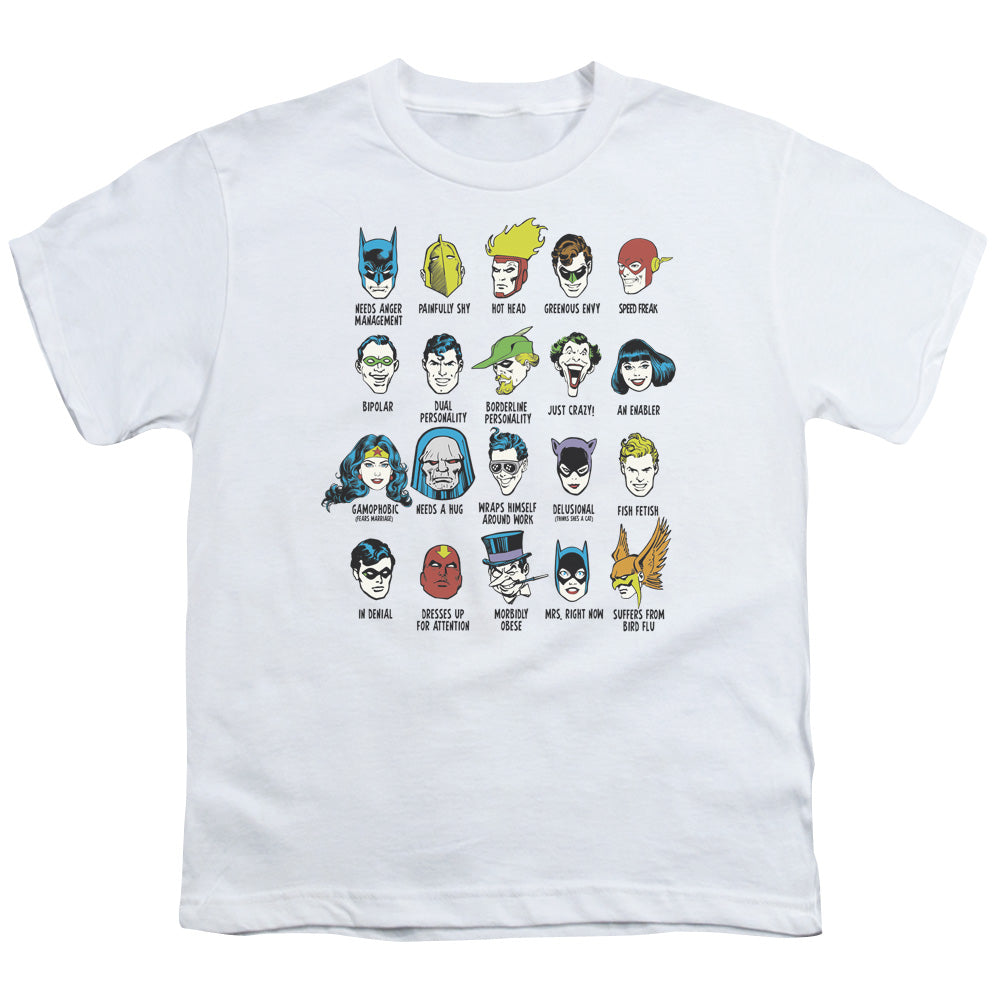 DC Comics Superhero Issues Kids Youth T Shirt White
