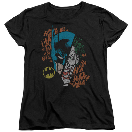 DC Comics Broken Visage Womens T Shirt Black