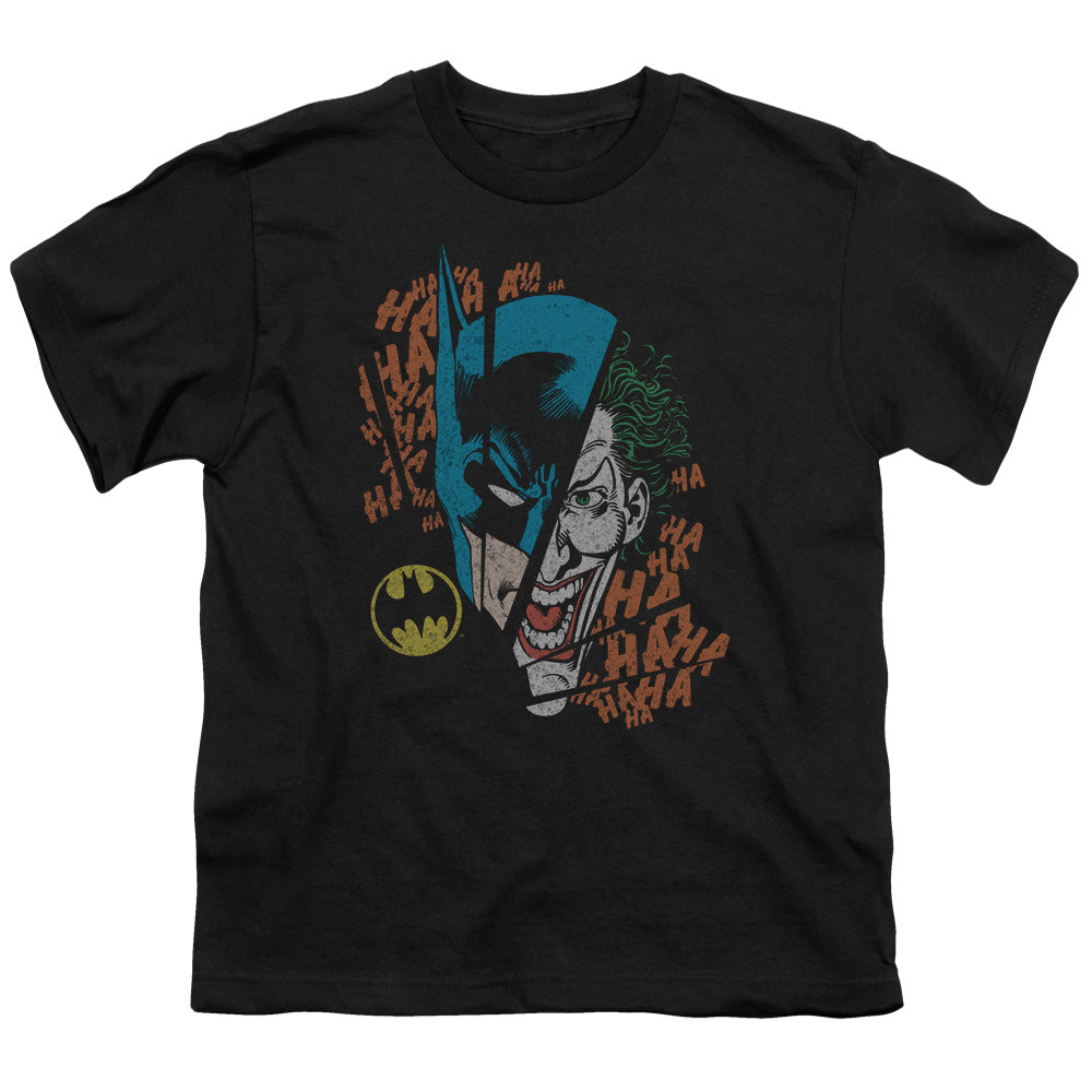 DC Comics Broken Visage Kids Youth T Shirt Black