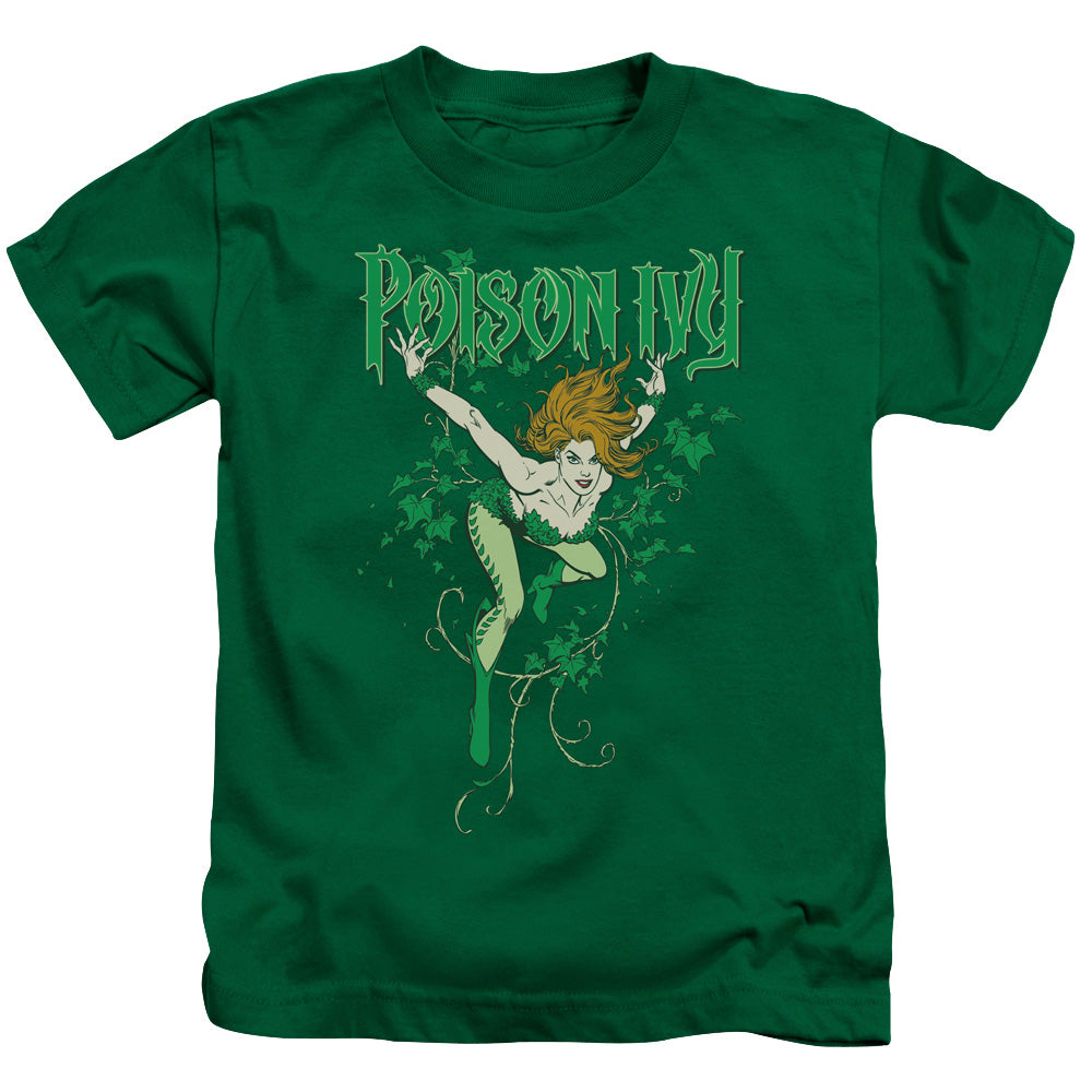 DC Comics Poison Ivy Juvenile Kids Youth T Shirt Kelly Green 