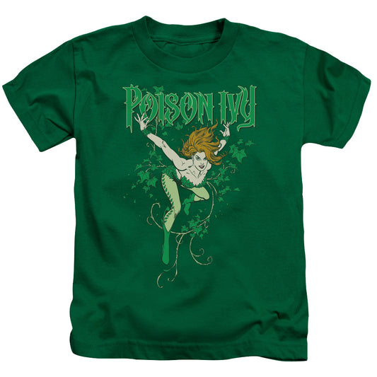 DC Comics Poison Ivy Juvenile Kids Youth T Shirt Kelly Green 