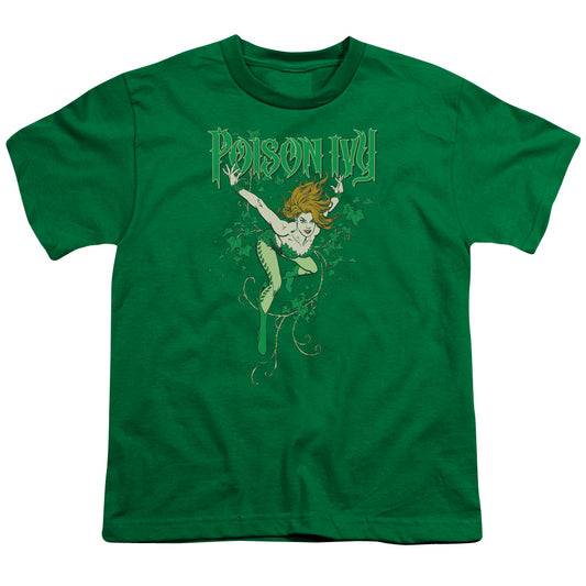 DC Comics Poison Ivy Kids Youth T Shirt Kelly Green