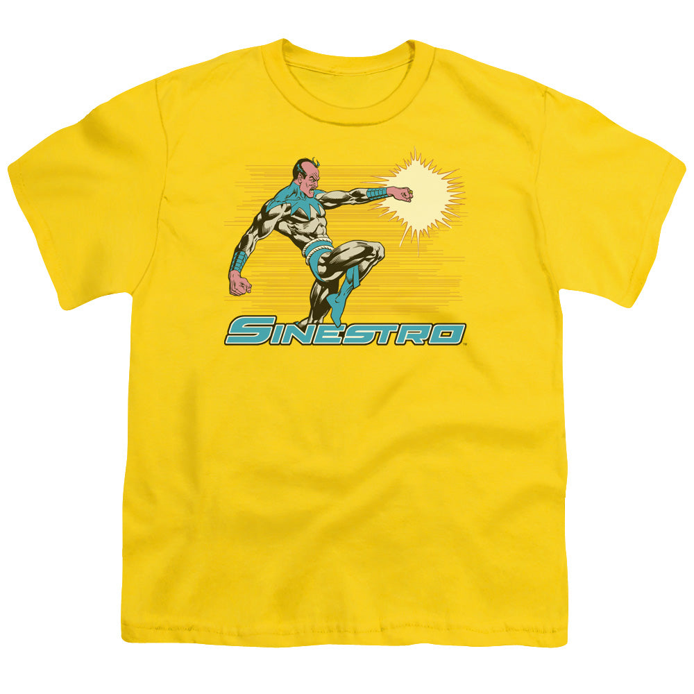DC Comics Sinestro Kids Youth T Shirt Yellow