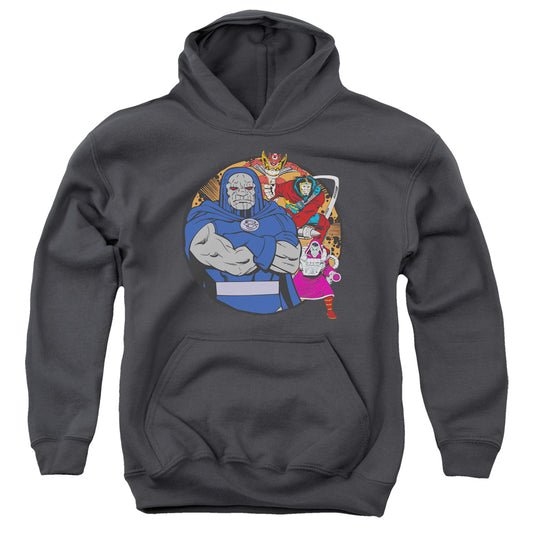 DC Comics Apokolips Represent Kids Youth Hoodie Charcoal