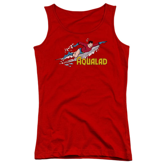 DC Comics Aqualad Womens Tank Top Shirt Red