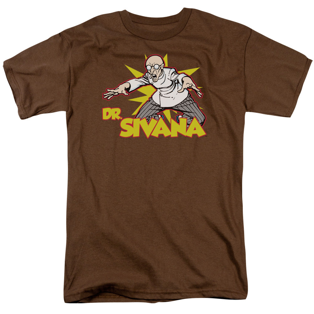 DC Comics Dr Sivana Mens T Shirt Coffee