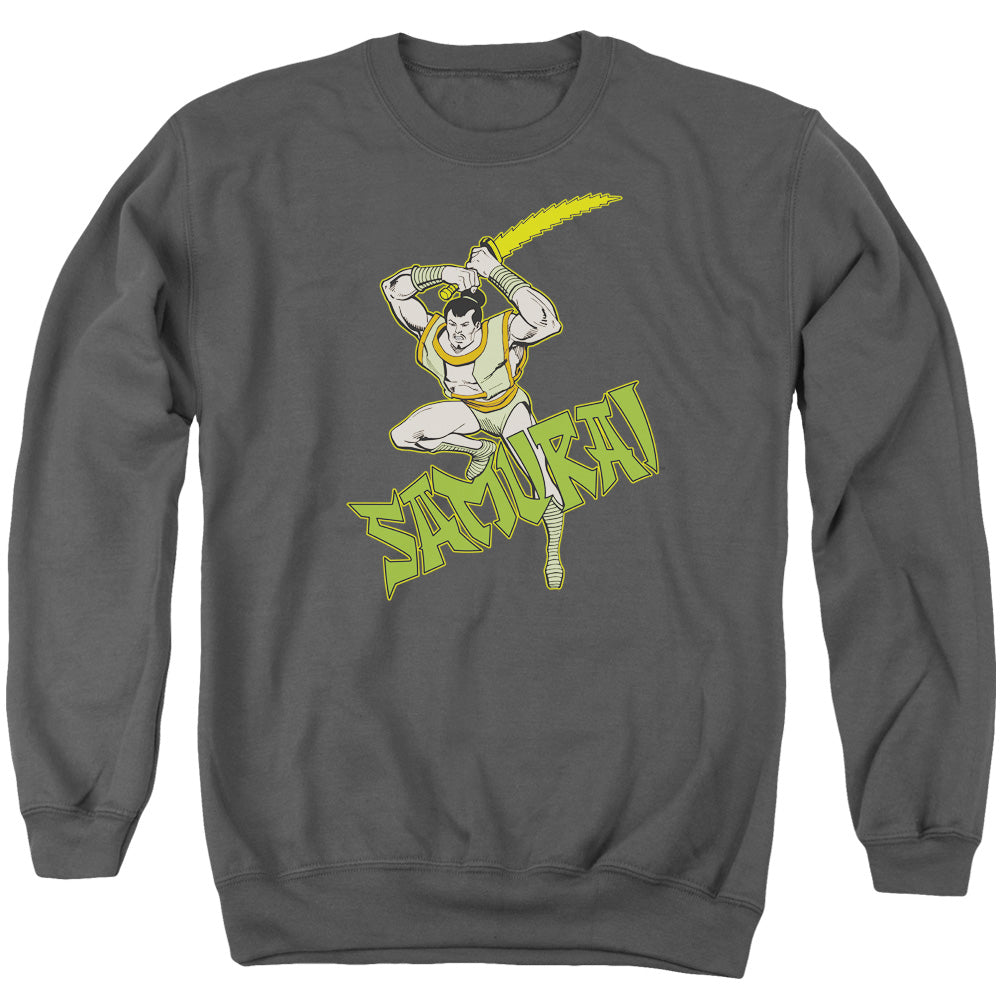 DC Comics Samurai Mens Crewneck Sweatshirt Charcoal