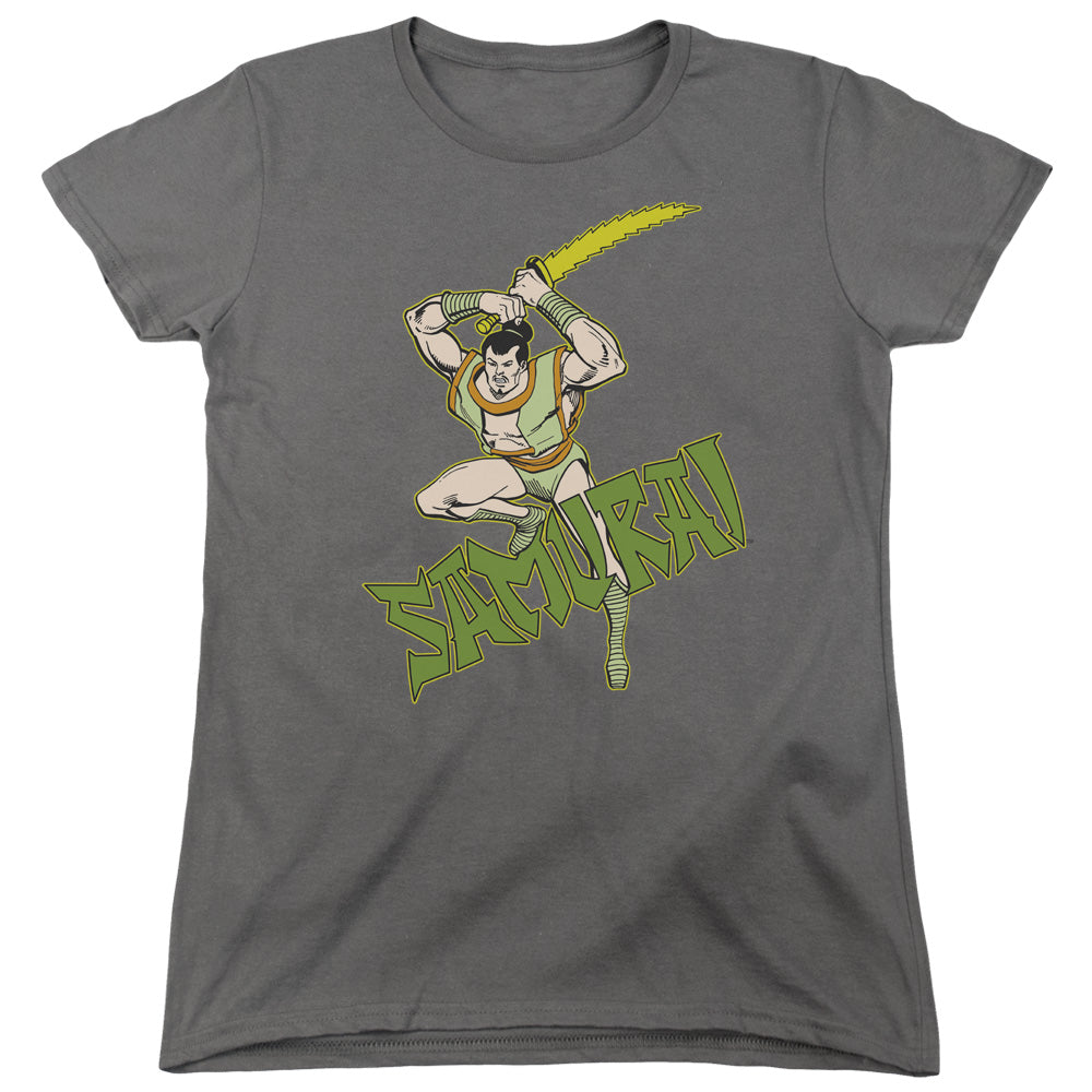 DC Comics Samurai Womens T Shirt Charcoal