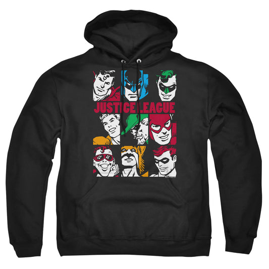 Dc Nine Blocks Of Justice Mens Hoodie Black Officially Licensed