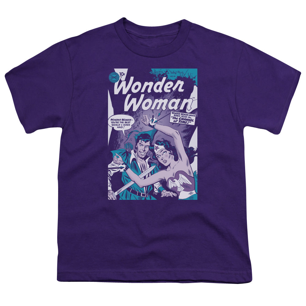 DC Comics Human Shield Kids Youth T Shirt Purple