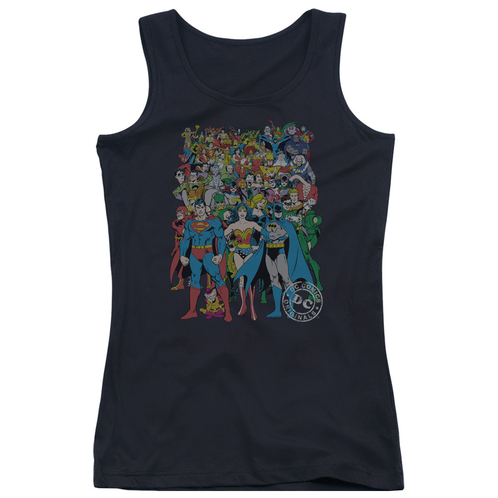 DC Comics Original Universe Womens Tank Top Shirt Black