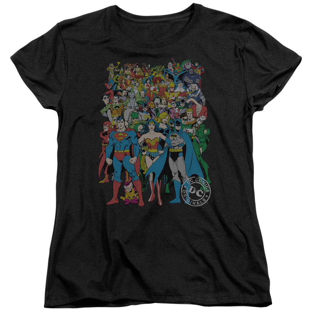 DC Comics Original Universe Womens T Shirt Black