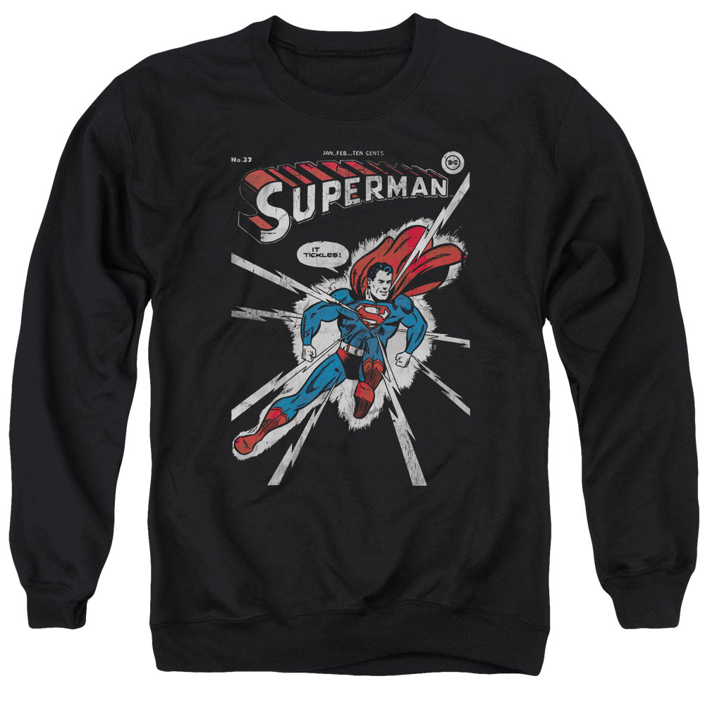 DC Comics Cover Me Mens Crewneck Sweatshirt Black