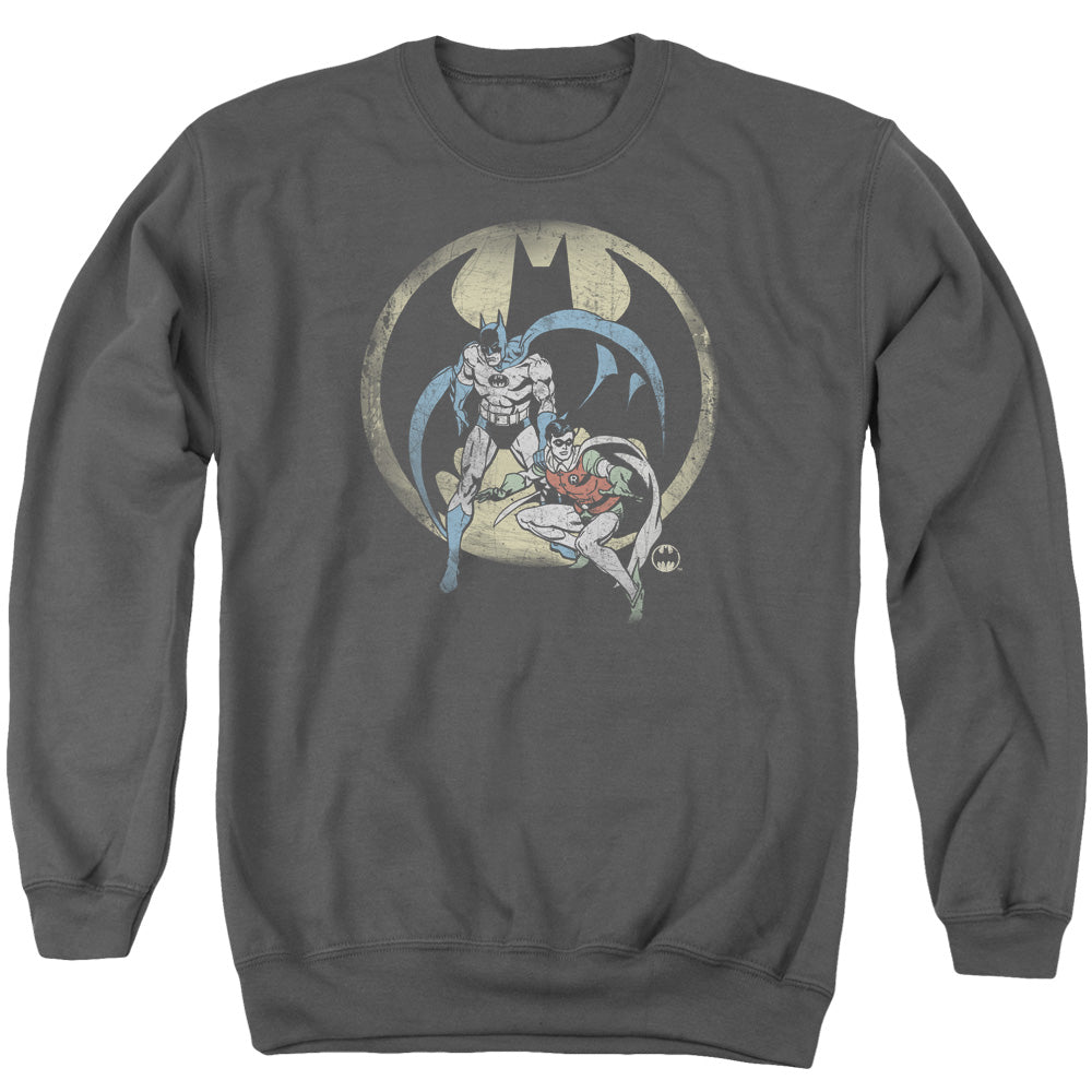 DC Comics Team Mens Crewneck Sweatshirt Charcoal