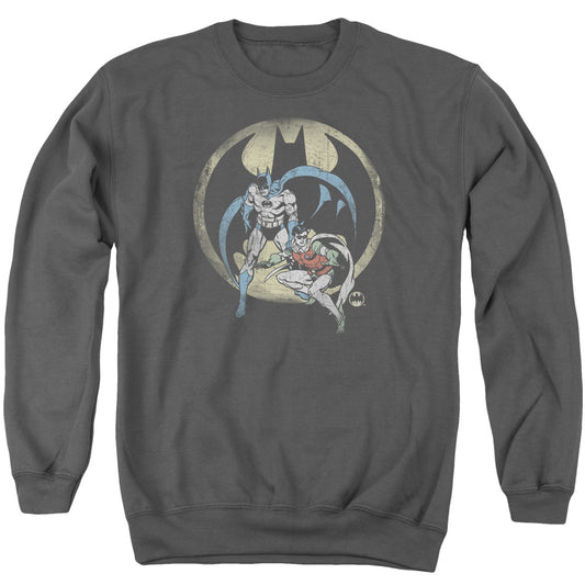 DC Comics Team Mens Crewneck Sweatshirt Charcoal