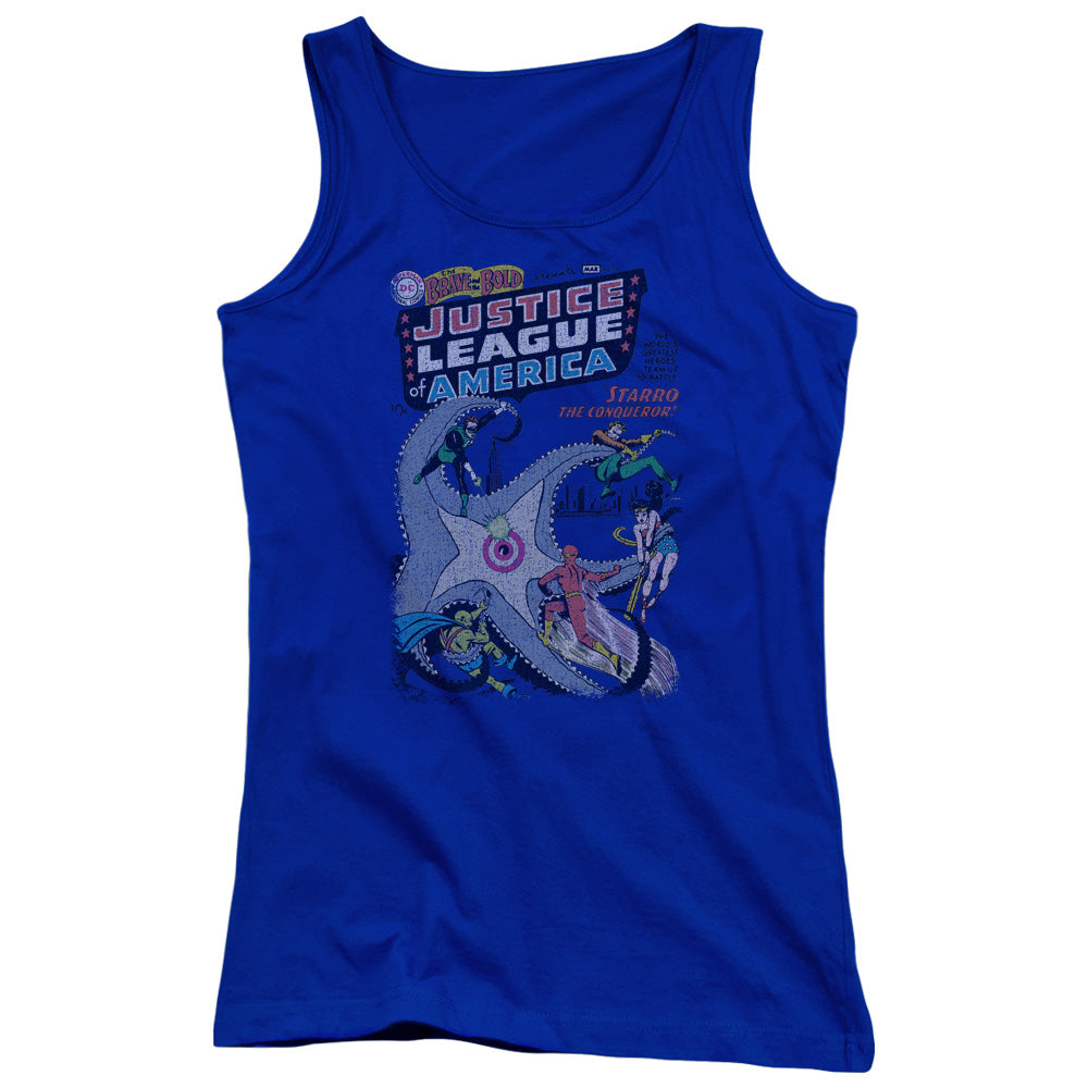 DC Comics No 28 Womens Tank Top Shirt Royal Blue