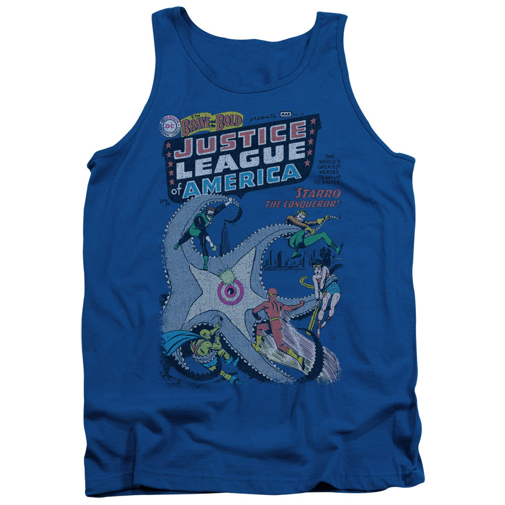 DC Comics No 28 Mens Tank Top Shirt Royal Blue