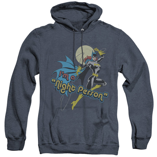 DC Comics Night Person Heather Mens Hoodie Navy Blue