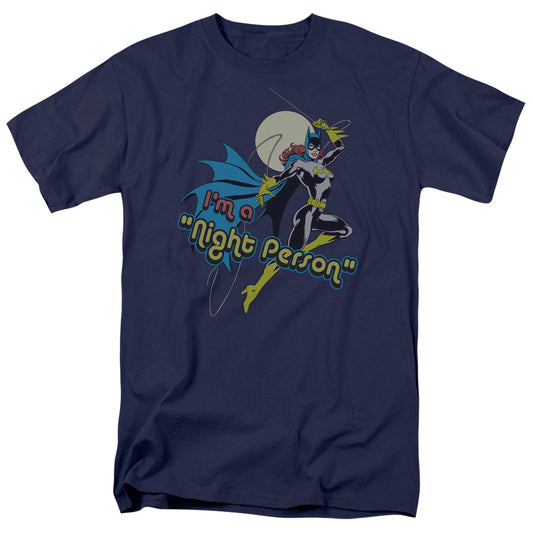DC Comics Night Person Mens T Shirt Navy Blue