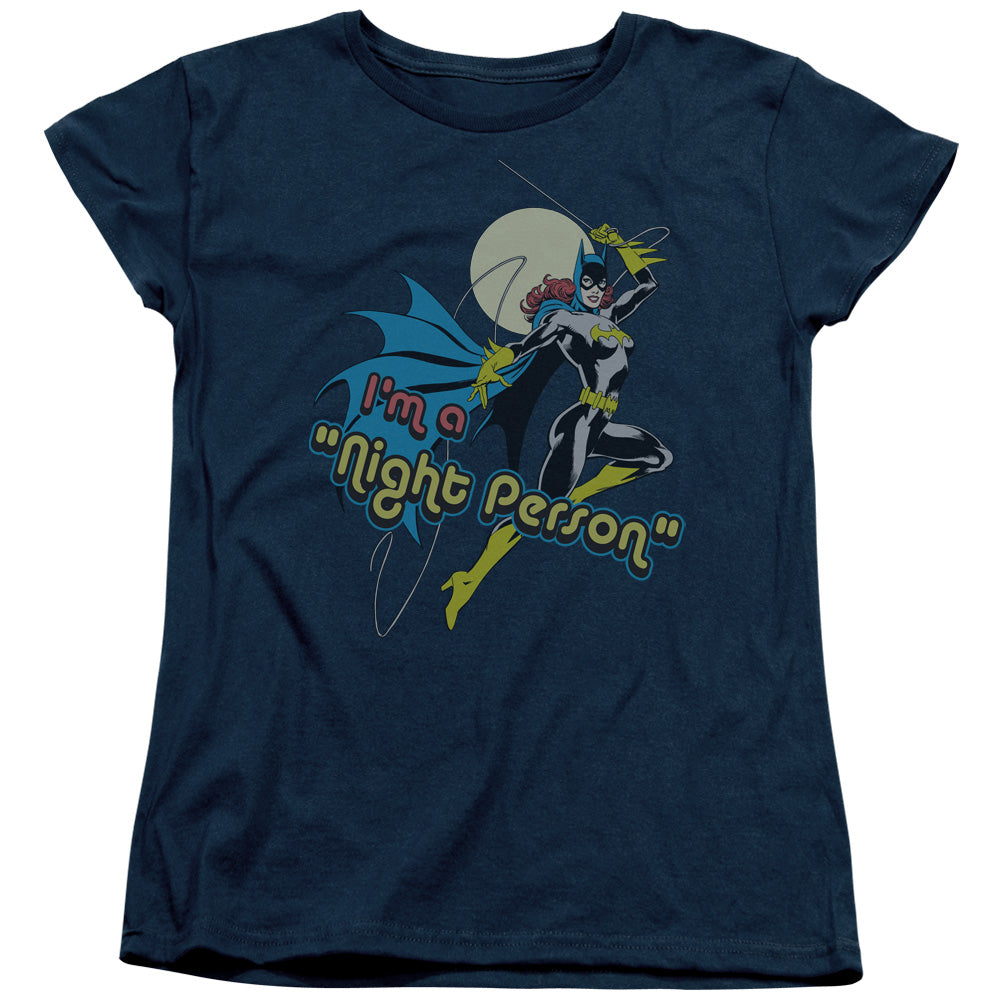 DC Comics Night Person Womens T Shirt Navy Blue